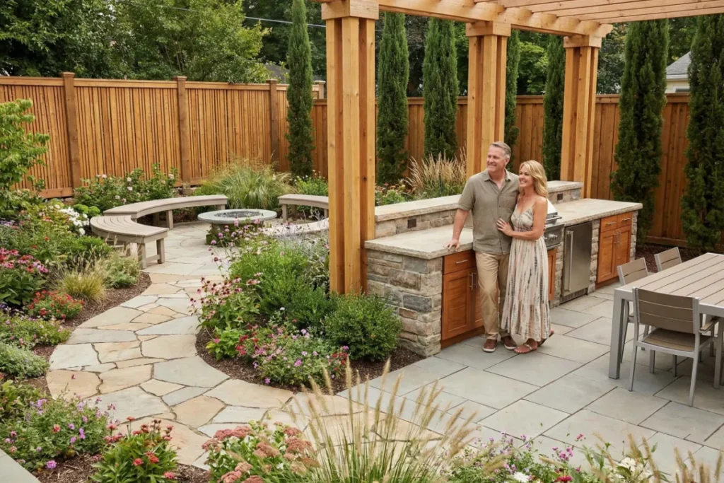 How Curved, Straight, and Vertical Lines Shape Your Garden