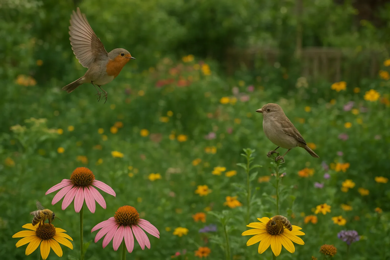 Attract More Birds and Bees to Your Garden
